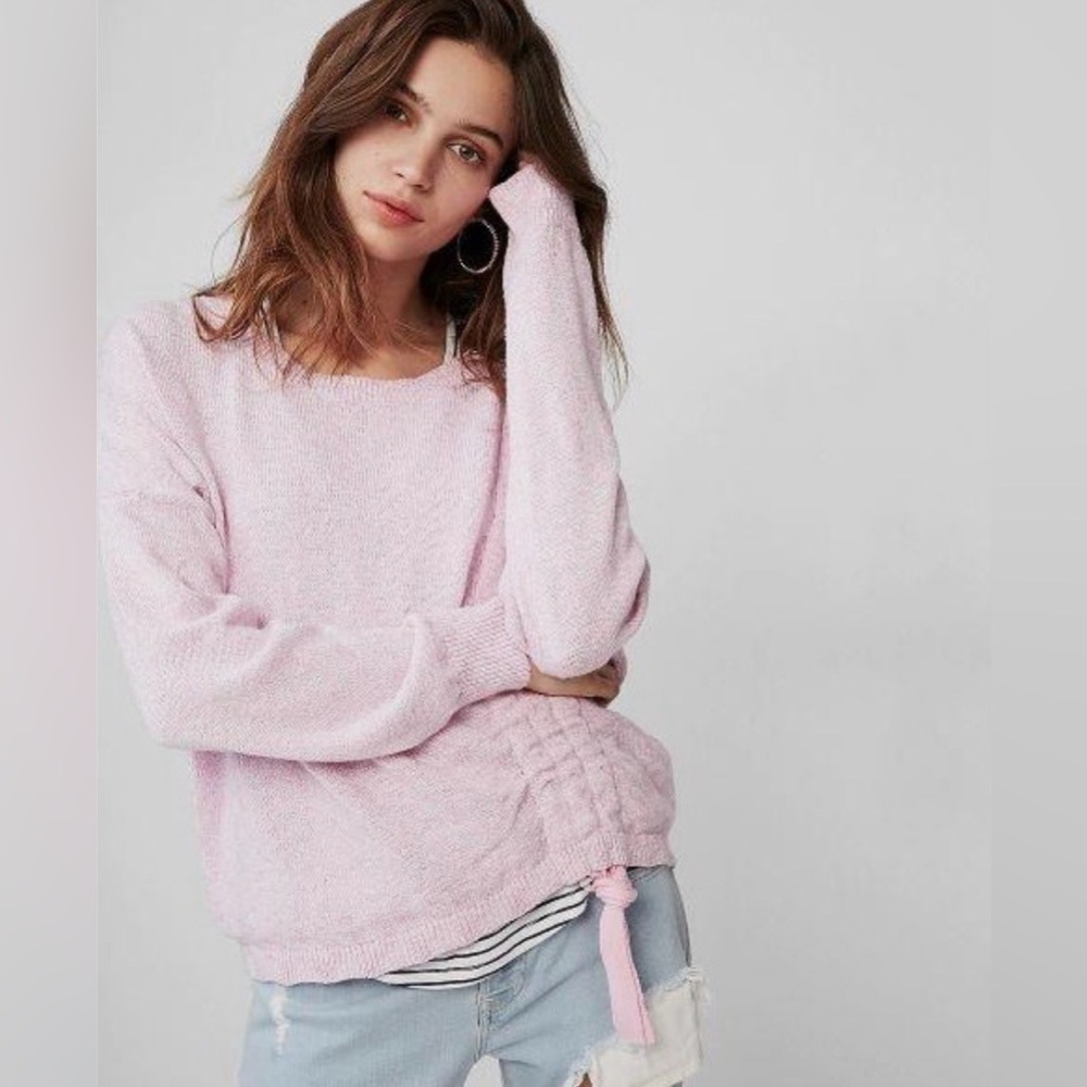 Express • Marled Asymmetrical Pullover Sweater